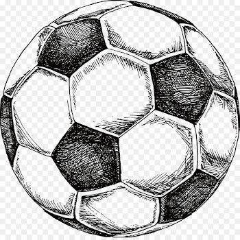 Football Drawing Stock photography Illustration - Hand-painted artwork soccer 