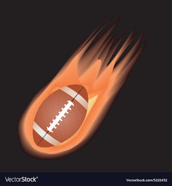 Football-fire vector image