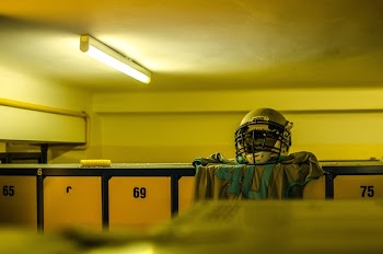 Football Helmet and Jersey Shirt