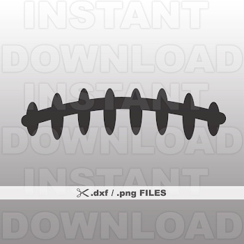 Football Laces DXF File Football Laces PNG File Commercial | PNGio