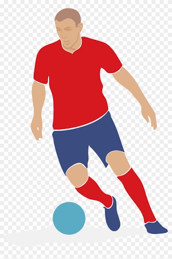 Football Player Clip Art - Soccer Player Vector