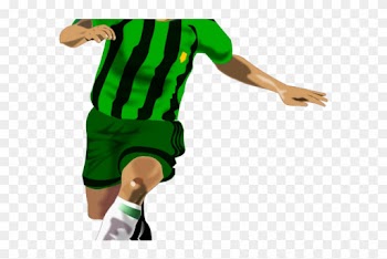 Football Player Clipart - Cartoon Soccer Player