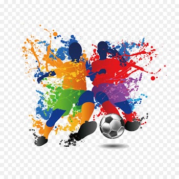 Football player Futsal Illustration - Crazy color coated Football 