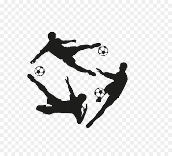 Football player Plot - Vector black football teenage silhouette 