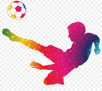 Football player Silhouette American football - Hand-painted footballer 