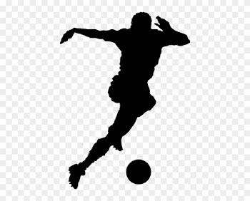 Football Player Silhouette Clip Art Free Cfxq - Soccer Player Silhouette Png