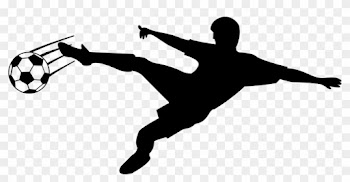 Football Player Silhouette Clip Art - Soccer Player Silhouette
