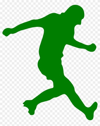 Football Player Silhouette Clip Art - Soccer Player Silhouette