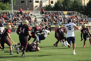 Football Players at the Football Field