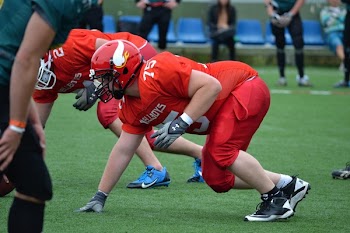 Football Players Getting Ready