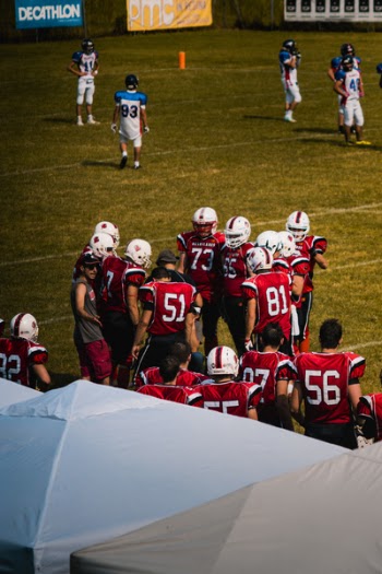 Football Players Having Plan