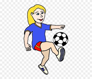 Football, Sports, Game, Girl, Playing, Player, Soccer - Soccer Ball Clip Art