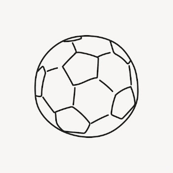 Football sticker, sport equipment doodle | Free PSD Illustration - rawpixel