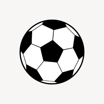 Football sticker, sport equipment illustration | Free PSD - rawpixel