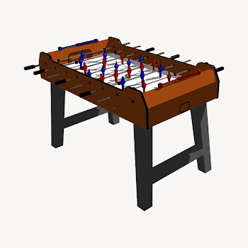 Football table clipart illustration psd. | Free PSD - rawpixel