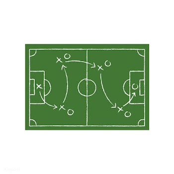 Football tactic on green board graphic illust.. | Free stock vector - 429530