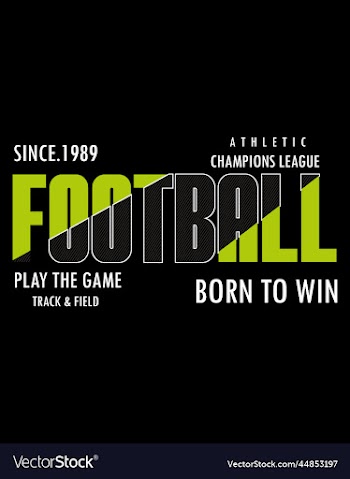 football typography for t shirt design premium