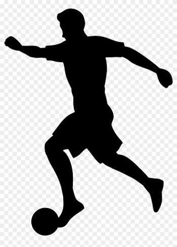 Footballer Silhouette Png Transparent Clip Art Imageu200b - Soccer Player Silhouette Png