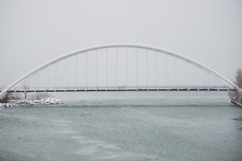 Footbridge In Winter