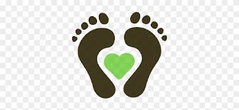 Footprint Clipart Foot Care - Baby Feet In Heart Clip Art