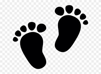Footprint Infant Clip Art - Baby Footprint Clipart