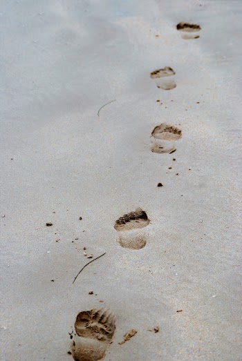Footprints On Sand