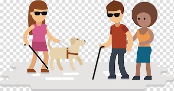 For blind people transparent background PNG clipart