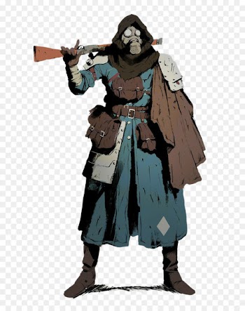 For Honor Assassins Creed III Might & Magic: Duel of Champions Concept art Ubisoft - Gas mask armed man. 