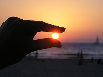 Force Perspective Photo of Person Holding Sun