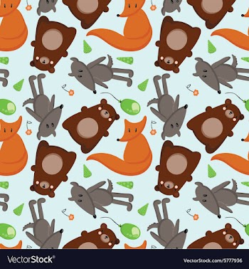 Forest animals 1 vector image