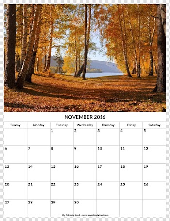 Forest Autumn Tree Desktop , november calendar transparent background PNG clipart
