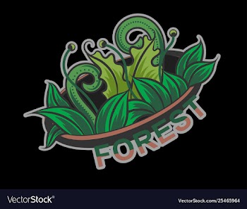 Forest emblem vector image