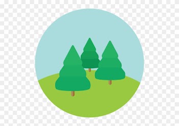 Forest Free Icon - Tree Icon Circle Png