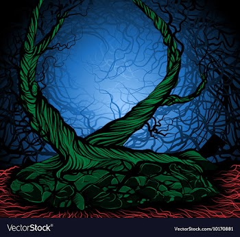 Forest maze vector image