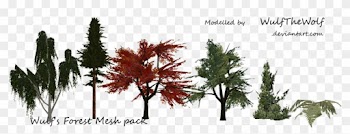 Forest Meshes By Mossasaurus - Feral Heart Tree Meshes