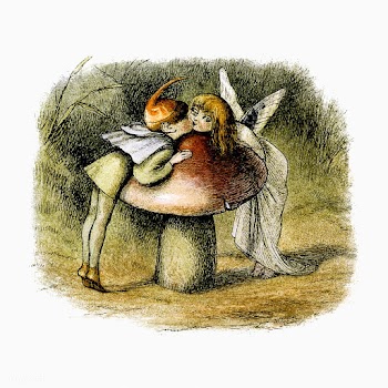 Forest nymphs vintage drawing | Free stock vector - 571566