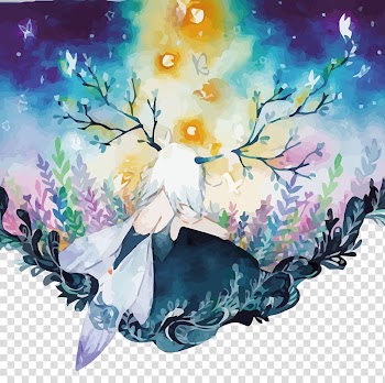 Forest painting, Watercolor painting Fashion sketchbook Drawing Illustration, Watercolor elf transparent background PNG clipart