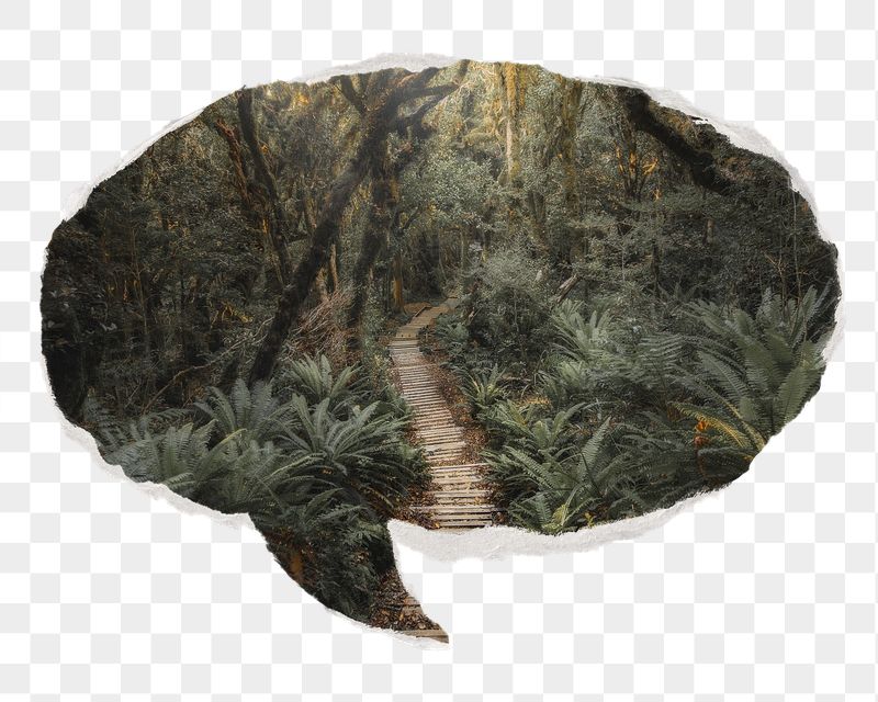 Forest pathway png nature sticker, | Free PNG - rawpixel