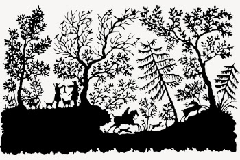 Forest silhouette background, nature illustration | Free Photo - rawpixel