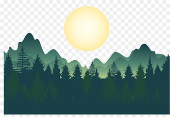 Forest Wallpaper - Night deep forest mountains vector 