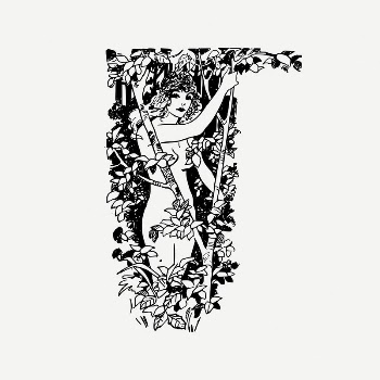Forest woman collage element, vintage | Free PSD Illustration - rawpixel