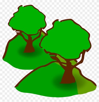 Forested Hills Clipart - Tree Clip Art