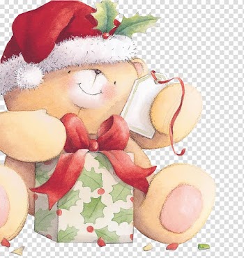 Forever Friends Santa Claus Christmas Bear , friends transparent background PNG clipart