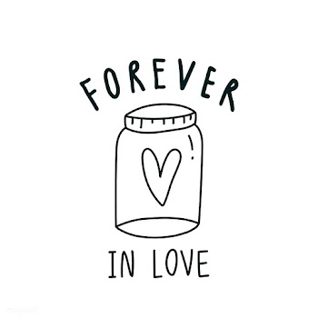 Forever in love typography vector | Free stock vector - 519724