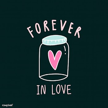 Forever in love typography vector | Free stock vector - 519750