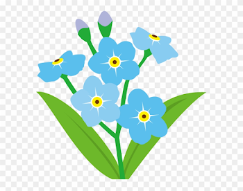 Forget Me Not Flower Clip Art - Forget Me Not Flower Clipart - Png ...