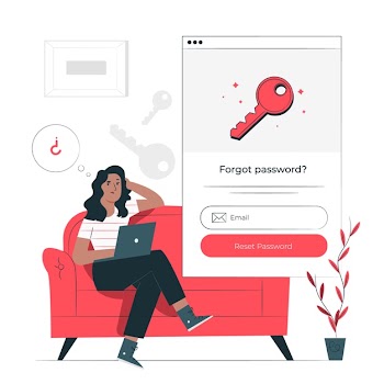 Forgot password concept illustration Free Vector