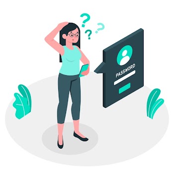 Forgot password concept illustration Free Vector