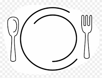 Fork And Knife Plate Clipart