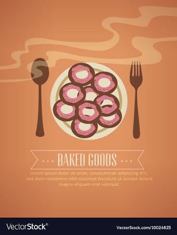 Fork plate and spoon vector image